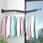 RMBO Wanddroogrek - Droogrek Inklapbaar - Wasrek Inklapbaar - Wasrek Hangend - 18 kledinghaken