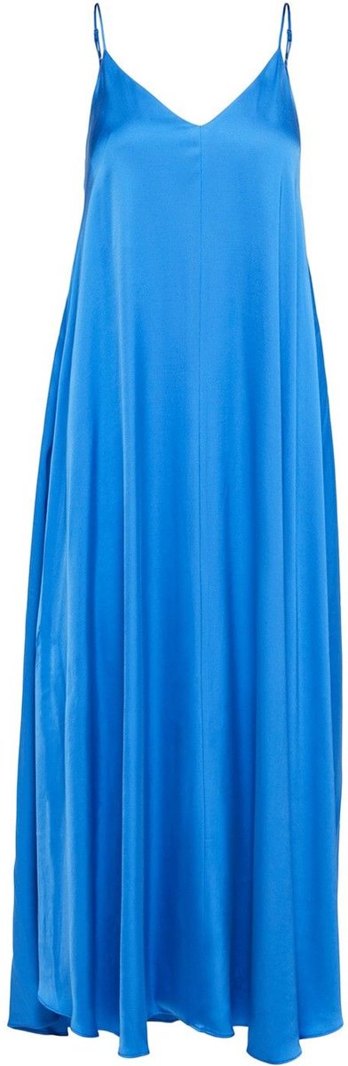Selected Femme Thea Ankle Satin Strap Dress Nebulas Blue