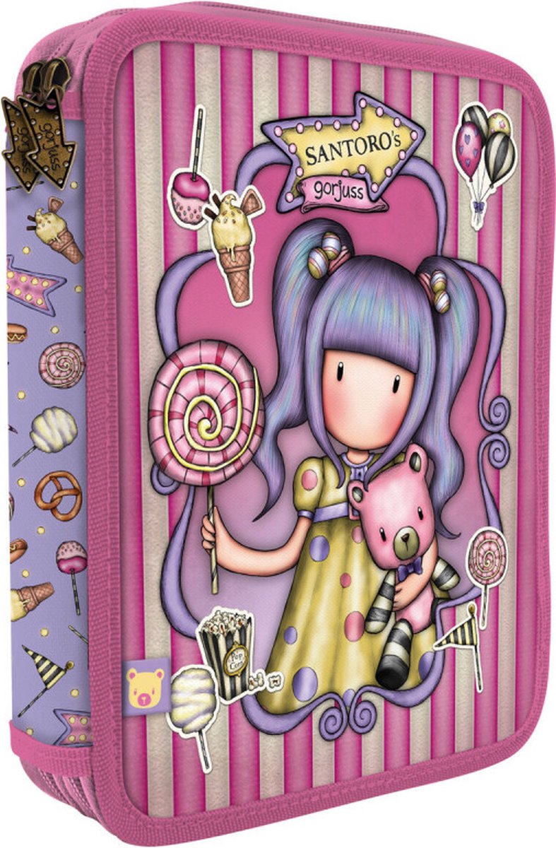Dubbele etui Gorjuss First prize Lila (46 Onderdelen)