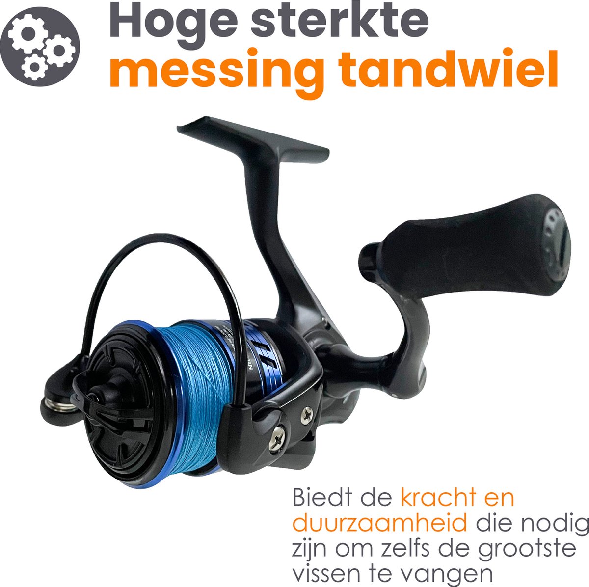 wkproductsnl Go catch it! Stelio Spinmolen incl Nylon 0.23mm/120m - Ratio  6,2:1 - 7+1