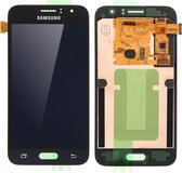 Compleet blok geschikt voor Samsung Galaxy J1 2016 LCD-Touchscreen Zwart