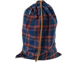Bluvardi Katoenen waszak - XL- met trekkoord - Scottish cognac - blue