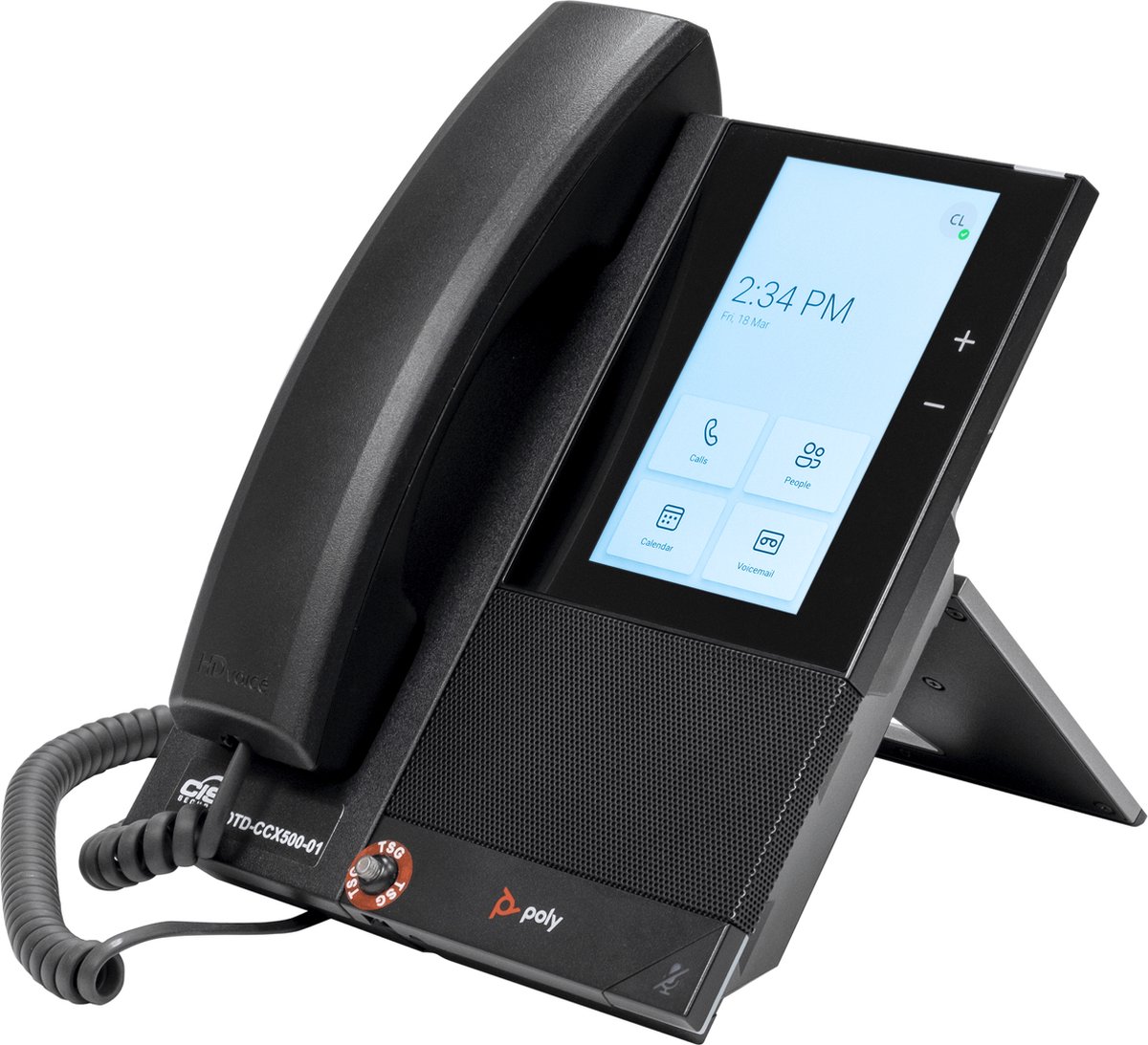 POLY CCX 500 IP telefoon Zwart LCD