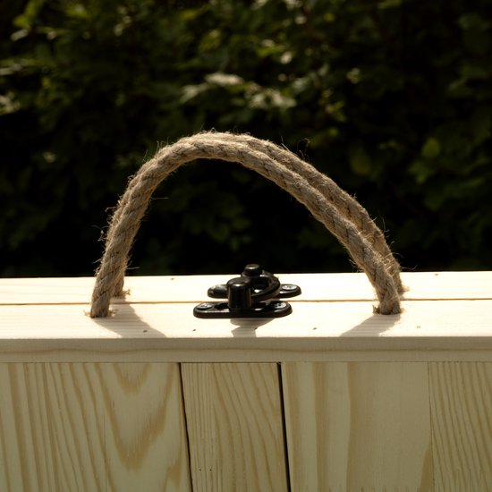 Rustiq inklapbare campingtafel - Klaptafel - Bohemian Picknicktafel - Vouwtafel - 70X150X35CM - 6 personen - Dennenhout van Merkloos — afbeelding 3