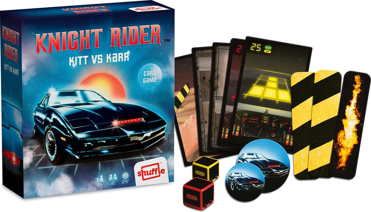 Knight Rider - Shuffle Retro - Kitt vs Karr - Kaartspel
