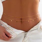 Belly Chain - Buikketting Sterren | Goudkleurig | Fashion Favorite