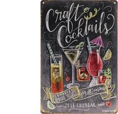 Wandbord – Mancave – Craft Cocktails – Vintage - Retro - Wanddecoratie – Reclame bord – Restaurant – Kroeg - Bar – Cafe - Horeca – Metal Sign - 20x30cm