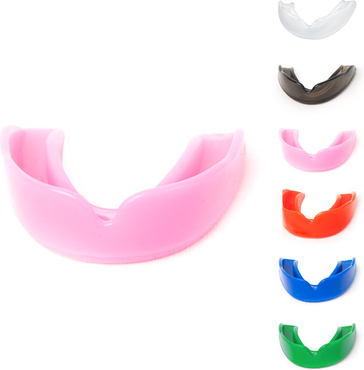 Ali's Fightgear gebitsbeschermer - Roze - Kinderen - Junior - Gebitsprotecties - Makkelijk te vormen - Tandenknarsen - Bitje Vechtsport - Gebitsbeschermer - Mouthgard - Anti Snurk - Knarsbitje - Gebitsbeschermer Vechtsport - Tandenknarsen bitje