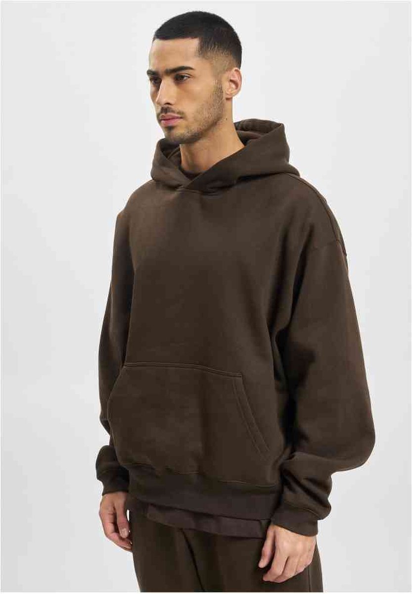 DEF - Basic Relaxed Fit Hoodie/trui - L - Bruin