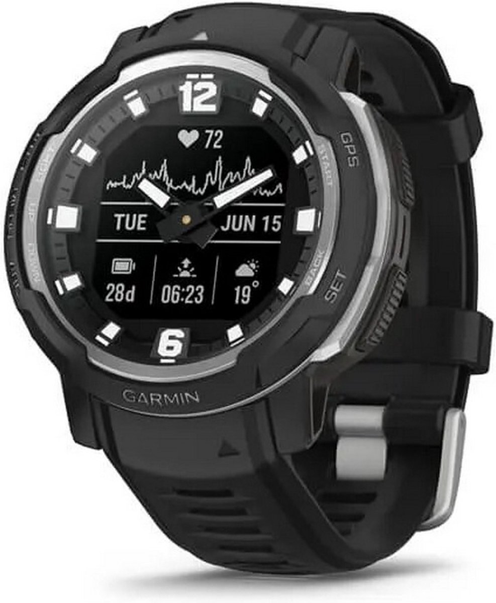 Garmin Instinct Crossover Zwart/Graniet (Hybrid smartwatch)