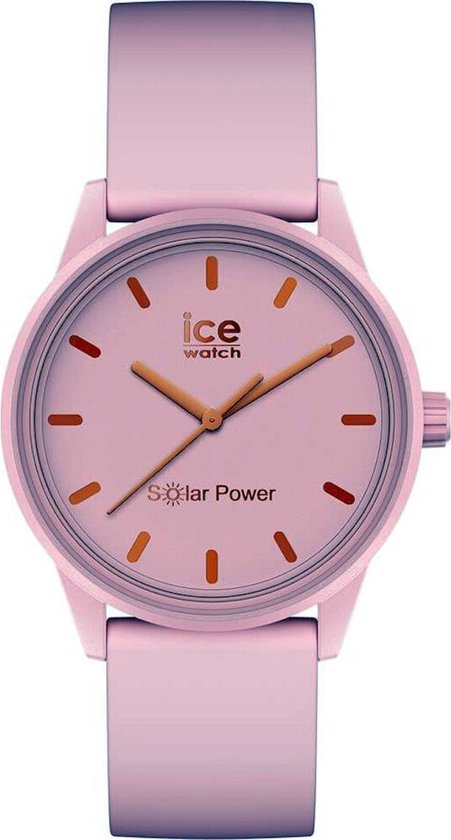 Ice-Watch - ICE solar power Sunset california - Dames wit horloge met siliconen band - 018475 (Small