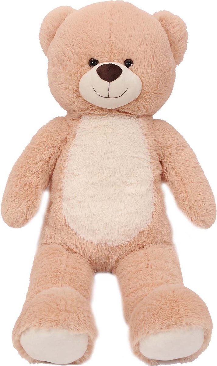 PIA Soft Toys - Pluche Knuffeldier Beer - zittend - beige - 60 cm