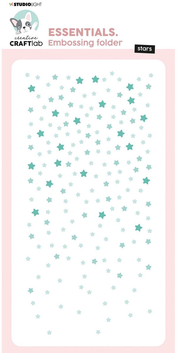 Studio Light Essentials 3D Embossing Folder Sprinkling Stars