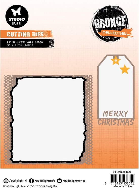 Studio Light Grunge Collection Cutting Die Card Shape | bol