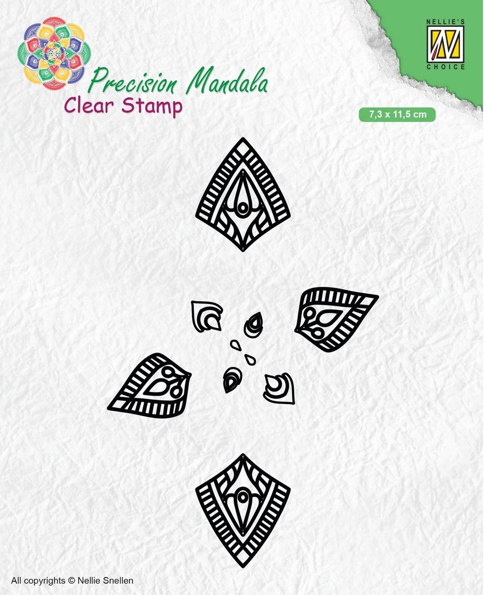 Nellie Snellen Clear Stamps Precision Mandala