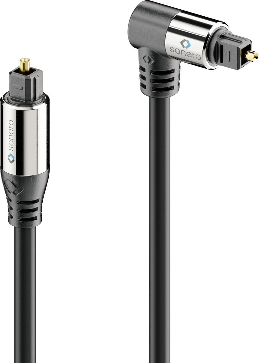 sonero S-OC110-010 audio kabel 1 m Toslink Zwart