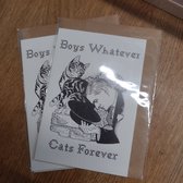 Boys whatever, Cats forever - wenskaart - katten, kat