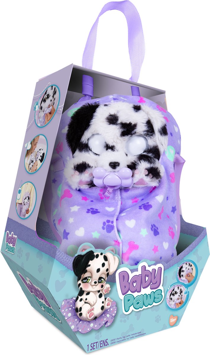 Baby Paws Dalmatier - Interactief pluchen hondje