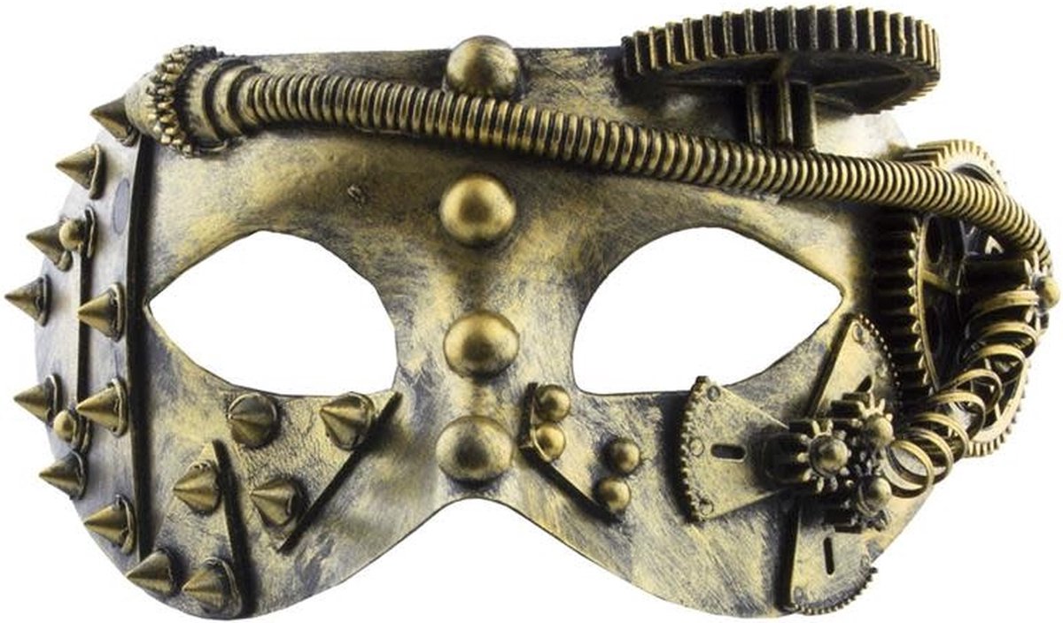 Masker steampunk goud