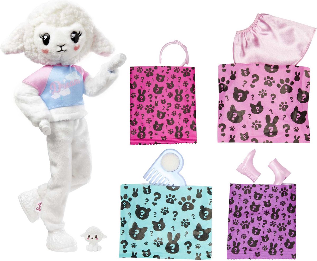 Barbie Cutie Reveal Schaap - Barbiepop — afbeelding 4