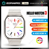 Horloge Amulet Multifunctionele Smart Watch Unisex H11 Ultra Verbeterde 2.04 Inch Titanium Nfc Kompas Smartwatch Met 4Gb Ram Voor Android En IOS