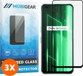 Mobigear Screenprotector geschikt voor Realme X50 Glazen | Mobigear Premium Screenprotector - Case Friendly - Zwart (3-Pack)