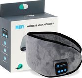 Slaapmasker Bluetooth – Oogmasker Slaap - Bluetooth Speakers – 100% Verduisterend - Grijs