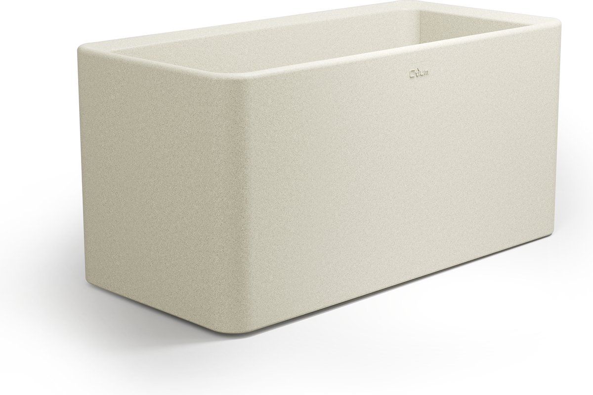 Otium bloempot dubbelwandig Quadris 40 Long white cork