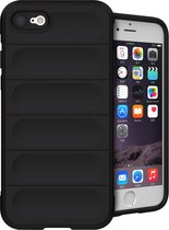 iMoshion Hoesje Geschikt voor iPhone SE (2022) / SE (2020) / 8 / 7 Hoesje Siliconen - iMoshion EasyGrip Backcover - Zwart