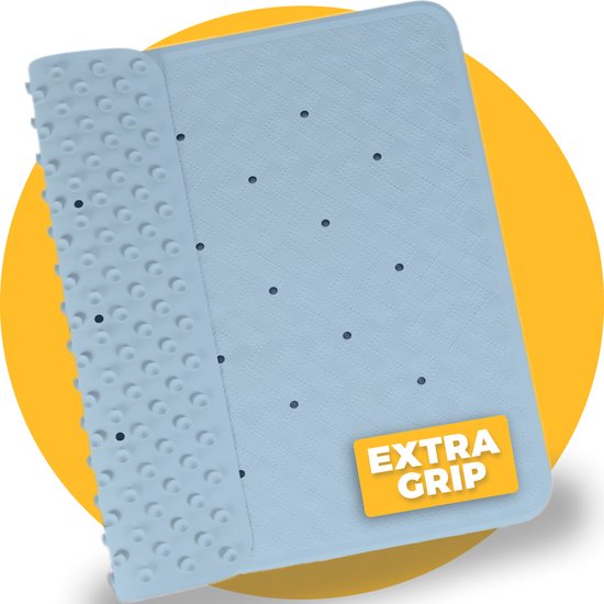 Delluxia Antislip Douchemat - 53x53cm, Donkergrijs, Machinewasbaar