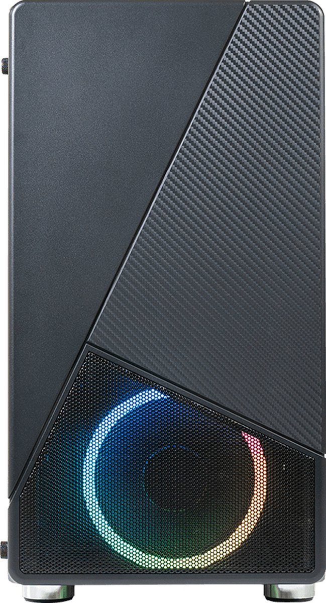 Azza Noir 130 RGB | Micro Tower Case | Zwart