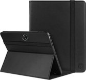 Rosso Element Book Case Cover Convient pour OnePlus Pad | Une protection complète | Ruban élastique | Fonction veille / réveil | Avec porte-stylo | Support réglable | Noir