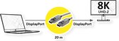 VALUE DisplayPort v1.4 Kabel (AOC), M/M, 20 m