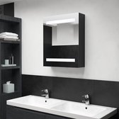 vidaXL-Badkamerkast-met-spiegel-en-LED-50x14x60-cm-zwart