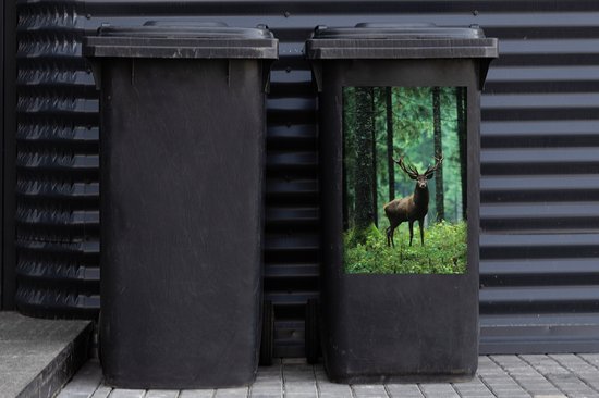 Container sticker Hert - Bos - Bomen - Dieren - Natuur - 40x60 cm - Kliko sticker