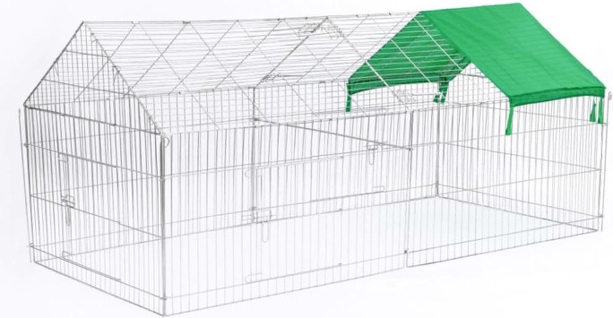 @Pet Buitenren voor huisdieren - Luxe XL - 220 x 95 x 103 cm - Metaal thumbnail 7