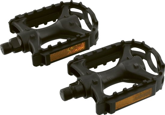 Simson Sportieve fietspedalen - Lichtgewicht kunststof - Extra grip - Reflectoren - Geschikt voor MTB en E-bike