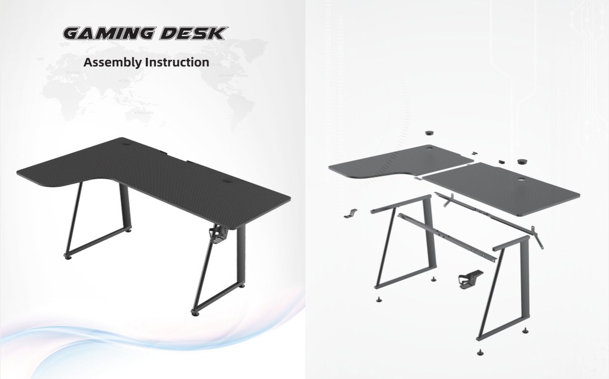 VDD VDD Gaming - Bureau - Hoekbureau Gaming - Hoekbure - afbeelding 5