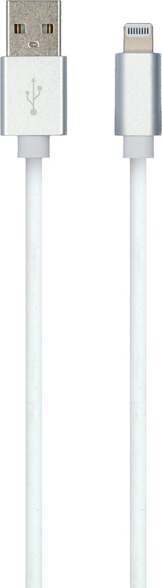 Carpoint Lightning kabel 1 Meter - Laadkabel USB naar MFI 8 pins 1m