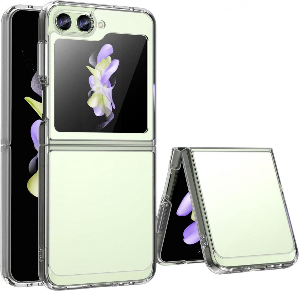 Transparant Dun TPU Hoesje Geschikt voor Samsung Galaxy Z Flip 5 | Back Cover | Lichtgewicht | Ultra Dun Hoesje | Flexibel | Zacht TPU | Doorzichtig