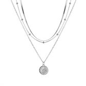 Sorprese Ketting - Rome - Zilver - Ketting Dames - cadeau - Model Y