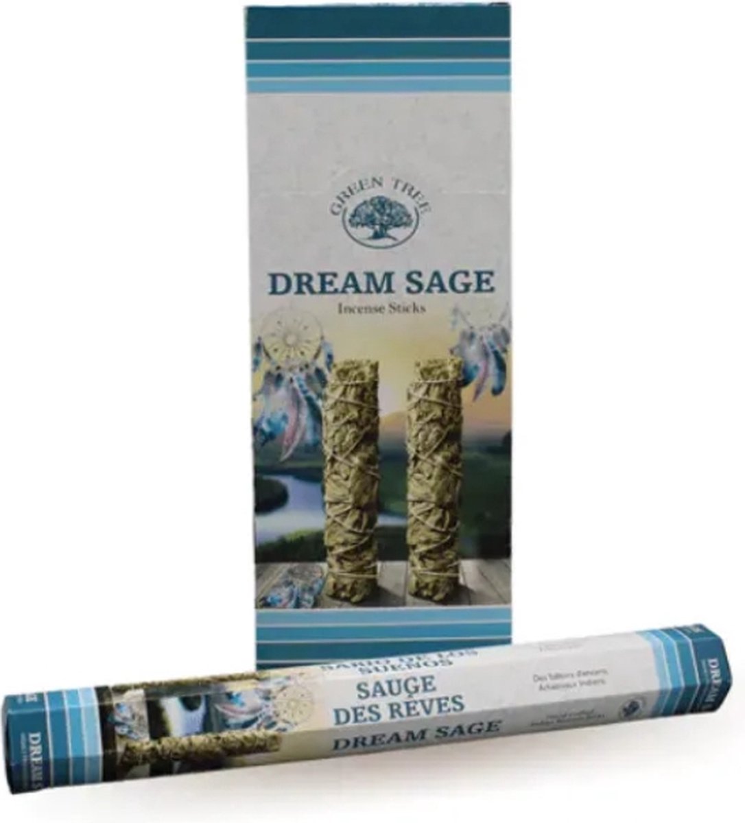 Green Tree Dream Sage Wierook Stokjes - 6 Pakjes - 120 Stuks
