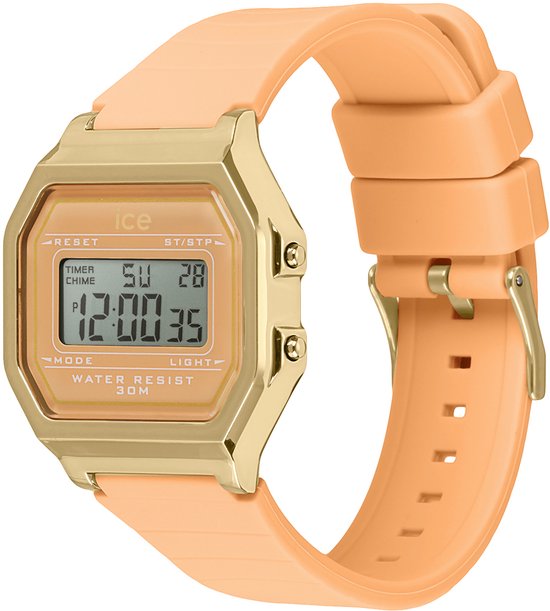 Ice Watch ICE digit retro - Peach skin 022057 Horloge - Siliconen - Peach - Ø 33 mm