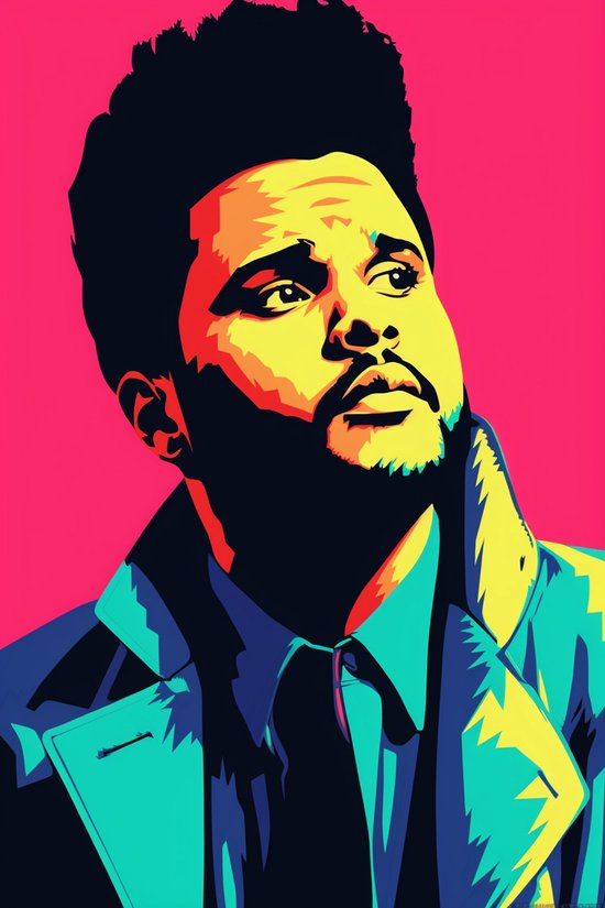 The Weeknd Poster Pop Art The Weekend Poster The Weeknd Zanger 
