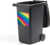 Container sticker Regenboog gekleurd papier - 40x40 cm - Kliko sticker