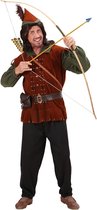 Widmann - Robin Hood Kostuum - Middeleeuws Robin Of The Hood Kostuum Man - Groen, Bruin - Large - Carnavalskleding - Verkleedkleding