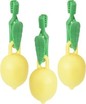 Excellent Houseware Tafelkleedgewichten citroenen - 12x - geel - kunststof