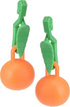 Excellent Houseware Tafelkleedgewichten sinaasappels - 8x - oranje - kunststof