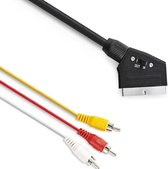 scart / 3 RCA kabel - 2 meter - com