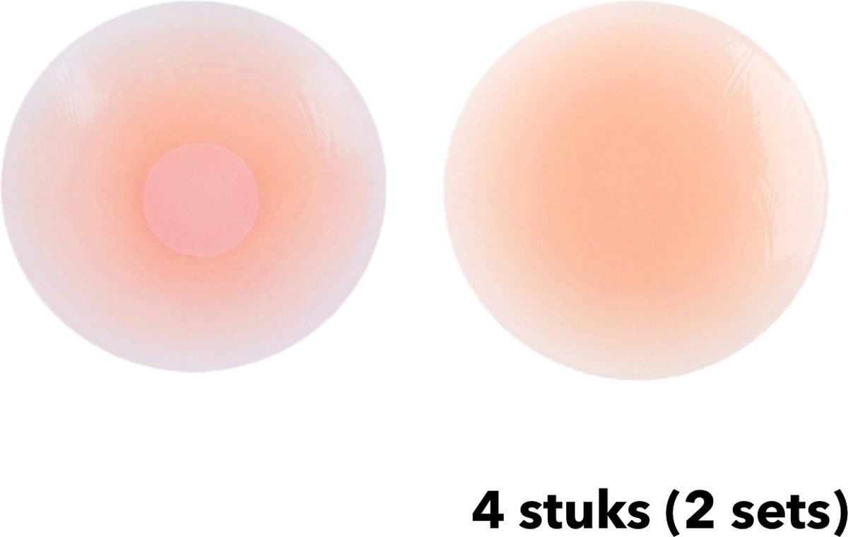 Tepelbedekking Siliconen herbruikbaar zelfklevend Borst Patch / 4 stuks (2 sets) / HaverCo